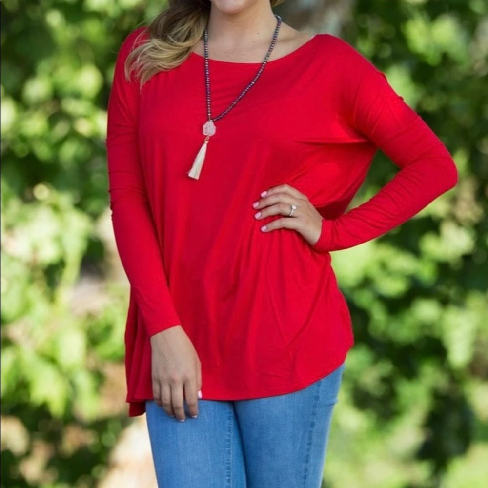 Piko Bright Red Long Sleeve